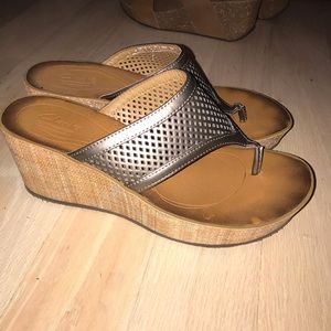 Clark’s wedge sandals